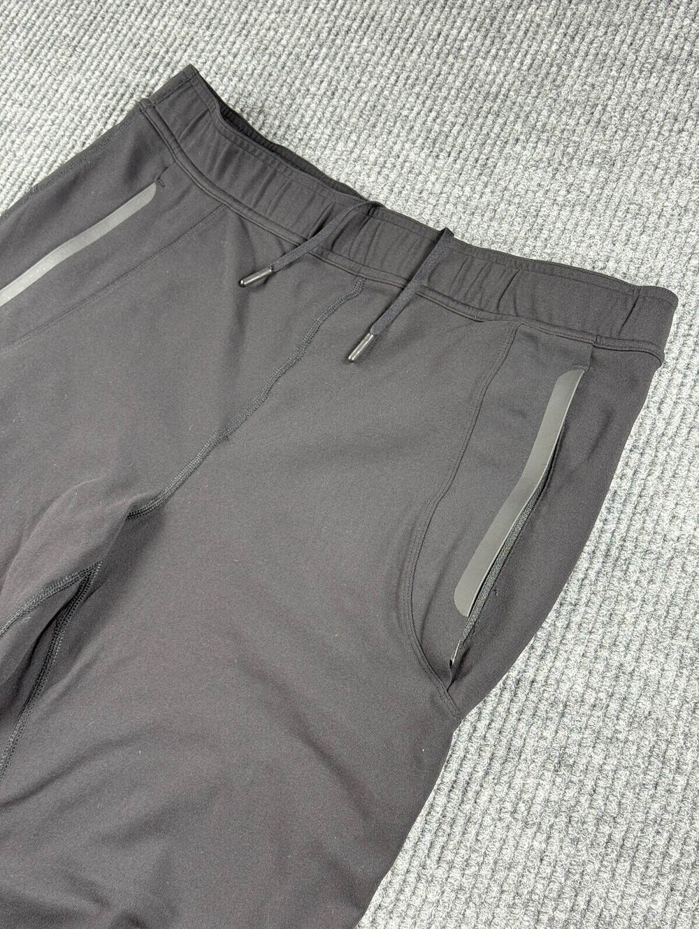 Lululemon Luon Training Pant II Mens L Black Performance Drawstring Athletic